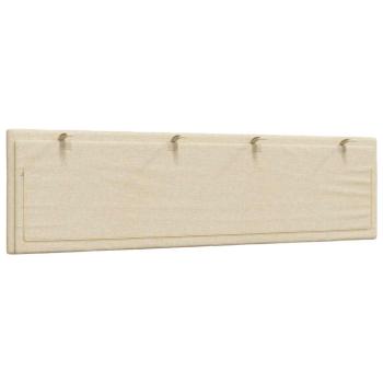 Kopfteil-Kissen Creme 180 cm Stoff