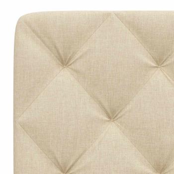 Kopfteil-Kissen Creme 80 cm Stoff
