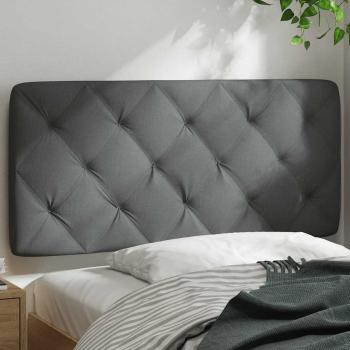 Kopfteil-Kissen Dunkelgrau 100 cm Stoff