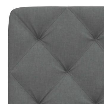 Kopfteil-Kissen Dunkelgrau 100 cm Stoff