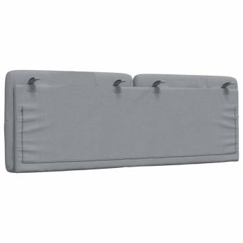 Kopfteil-Kissen Hellgrau 140 cm Stoff