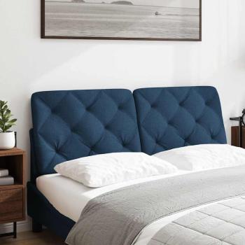 ARDEBO.de - Kopfteil-Kissen Blau 140 cm Stoff
