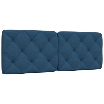 Kopfteil-Kissen Blau 140 cm Stoff