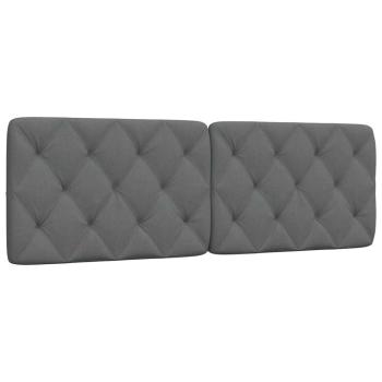 ARDEBO.de - Kopfteil-Kissen Dunkelgrau 160 cm Stoff