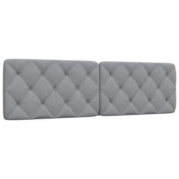 ARDEBO.de - Kopfteil-Kissen Hellgrau 180 cm Stoff
