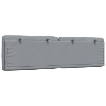 Kopfteil-Kissen Hellgrau 180 cm Stoff