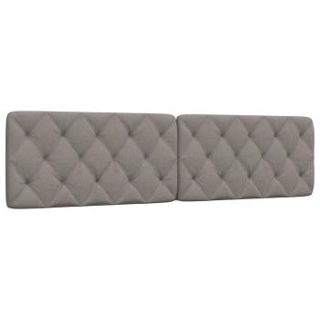 ARDEBO.de - Kopfteil-Kissen Taupe 200 cm Stoff