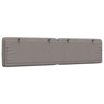Kopfteil-Kissen Taupe 200 cm Stoff