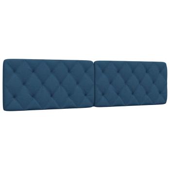 ARDEBO.de - Kopfteil-Kissen Blau 200 cm Stoff