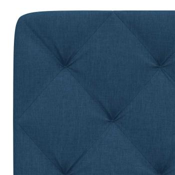 Kopfteil-Kissen Blau 200 cm Stoff