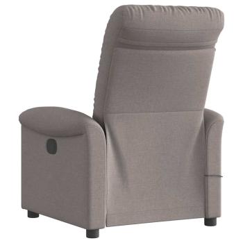 Massagesessel Taupe Stoff