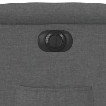 Relaxsessel Elektrisch Dunkelgrau Stoff