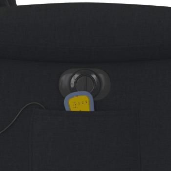 Massagesessel Elektrisch Schwarz Stoff