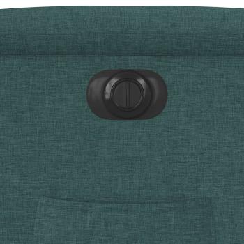 Relaxsessel Elektrisch Dunkelgrün Stoff