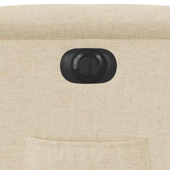 Relaxsessel Elektrisch Creme Stoff