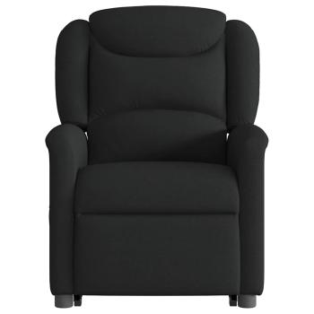 ARDEBO.de - Relaxsessel mit Aufstehhilfe Schwarz Stoff