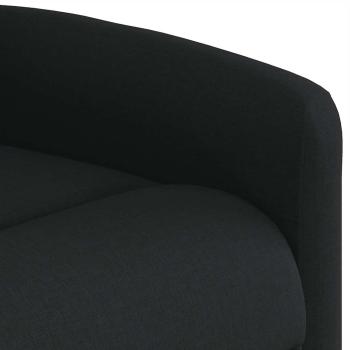 Relaxsessel mit Aufstehhilfe Schwarz Stoff