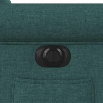 Relaxsessel Elektrisch Dunkelgrün Stoff