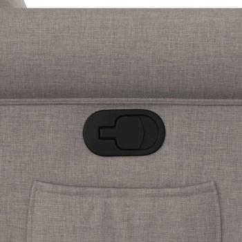 Relaxsessel mit Aufstehhilfe Taupe Stoff