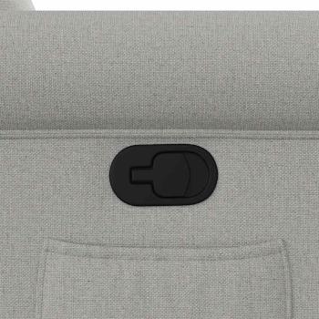 Relaxsessel mit Aufstehhilfe Wolkengrau Stoff