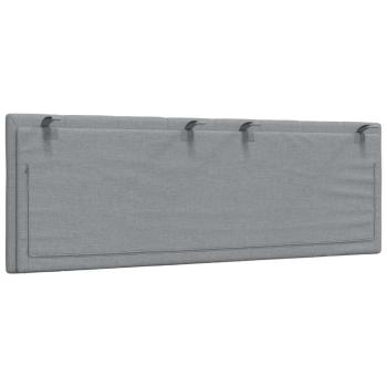 Kopfteil-Kissen Hellgrau 140 cm Stoff