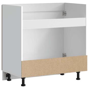 Spülenunterschrank Lucca Braun Eichen-Optik Holzwerkstoff