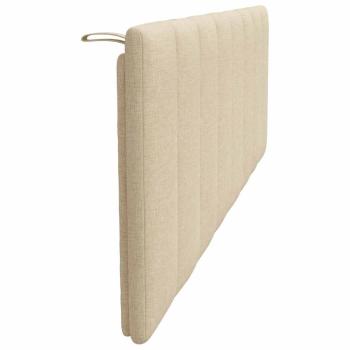 Kopfteil-Kissen Creme 160 cm Stoff