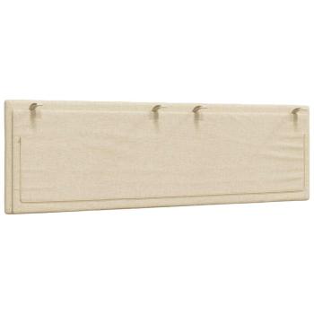Kopfteil-Kissen Creme 160 cm Stoff