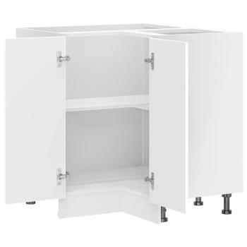 Küchen-Eckunterschrank Lucca Weiß Holzwerkstoff
