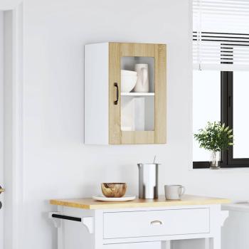 Küchen-Hängeschrank mit Glastür Lucca Sonoma-Eiche