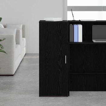 ARDEBO.de - Lagerschrank Schwarz 40x45x103,5 cm Holzwerkstoff