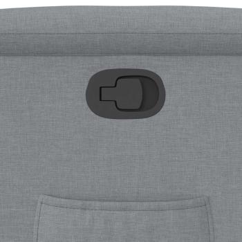 Relaxsessel mit Aufstehhilfe Hellgrau Stoff