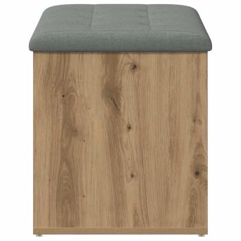 Sitzbank mit Stauraum Artisan-Eiche 82x42x45 cm Holzwerkstoff