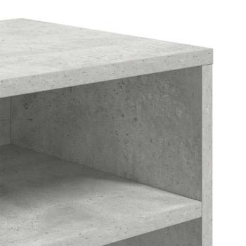 Bücherregal Betongrau 66x31x80 cm Holzwerkstoff