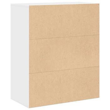 B?cherregal Wei? 60x30x71,5 cm Holzwerkstoff