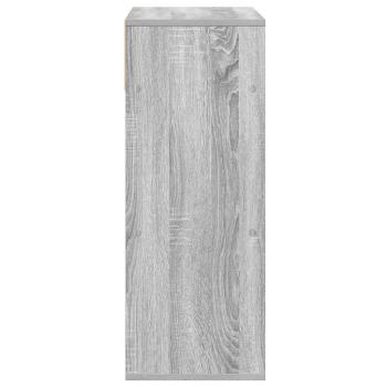 Bücherregal Grau Sonoma 66x31x80 cm Holzwerkstoff