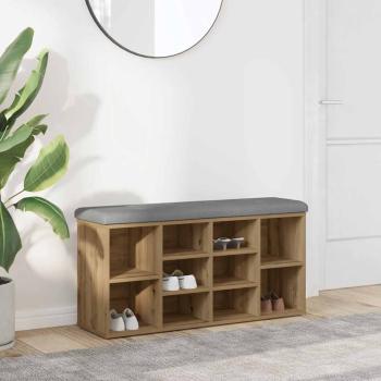 ARDEBO.de - Schuhbank Artisan-Eiche 102x32x50 cm Holzwerkstoff