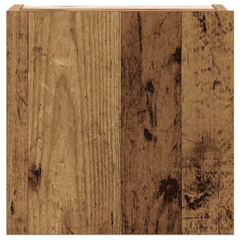 8-tlg. TV-Schrank-Set Wandmontage Altholz-Optik Holzwerkstoff