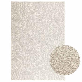 ARDEBO.de - Teppich ZIZUR Creme 120x170 cm Jute-Optik Indoor und Outdoor