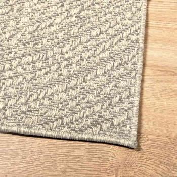 Teppich ZIZUR Creme 100x200 cm Jute-Optik Indoor und Outdoor