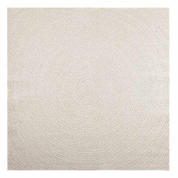 Teppich ZIZUR Creme 200x200 cm Jute-Optik Indoor und Outdoor