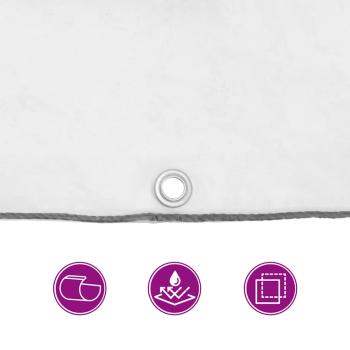 Transparente Plane mit Ösen 1x4 m Polyethylen