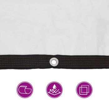 Transparente Plane mit Ösen 2x8 m Polyethylen