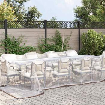 Transparente Plane mit Ösen 4x8 m Polyethylen