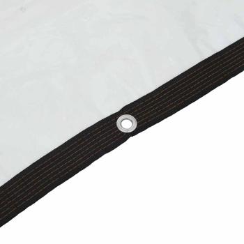 Transparente Plane mit Ösen 4x12 m Polyethylen