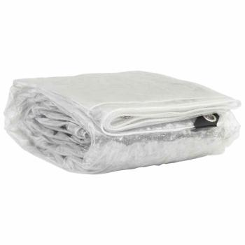 Transparente Plane mit Ösen 3x6 m PVC