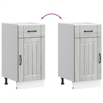 Küchen-Unterschrank Lucca Grau Sonoma Holzwerkstoff