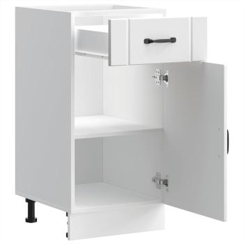 Küchen-Unterschrank Lucca Weiß Holzwerkstoff