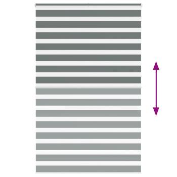 Zebra Jalousie Dunkelgrau 145x230 cm Stoffbreite 140,9 cm