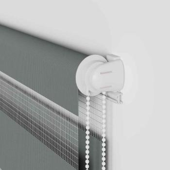 Zebra Jalousie Dunkelgrau 145x230 cm Stoffbreite 140,9 cm